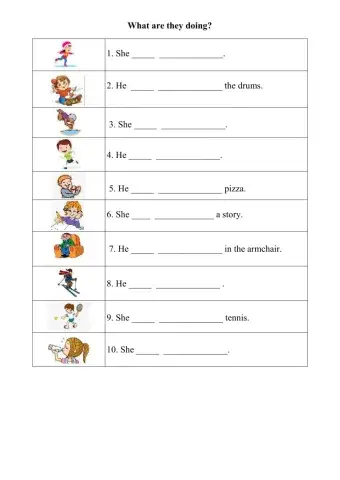 Chit chat 2, Unit 5 - What are they doing?