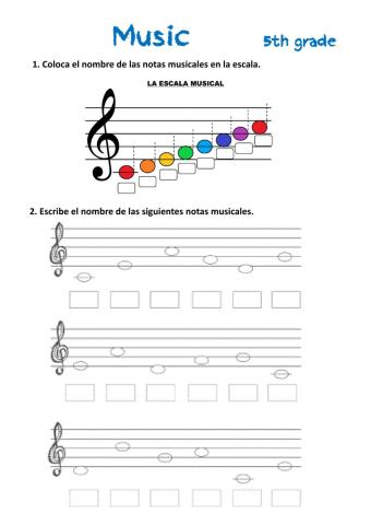 Las notas musicales