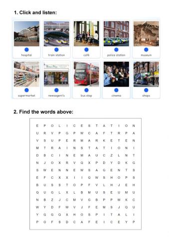 Around the town (vocabulary)