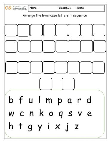 Lowercase sequence writing