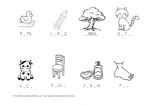 Completar con vocales