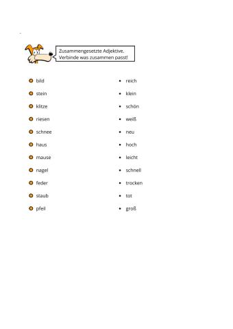 Zusammengesetzte Adjektive