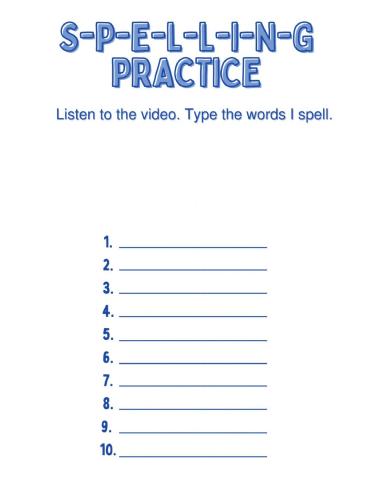 Spelling Practice