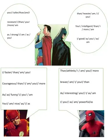 Compare superheroes