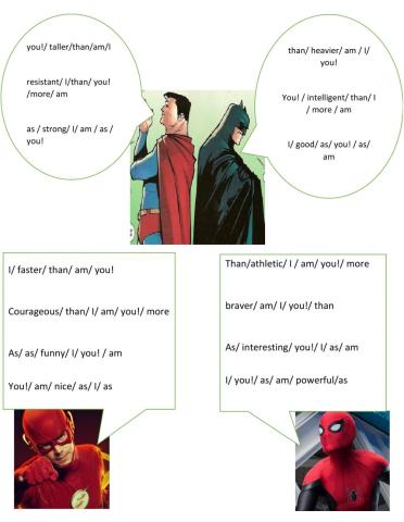 Compare superheroes