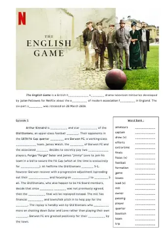 The English Game Episode 1