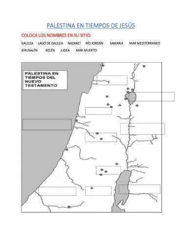 Palestina en tiempos de jesús