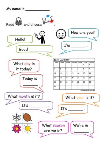 English monday 11 jan