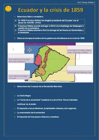 Ecuador, crisis de 1859