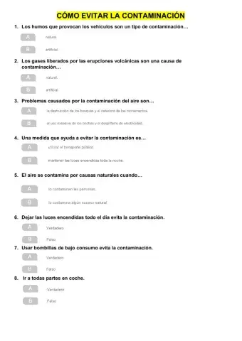 Cómo evitar la contaminación