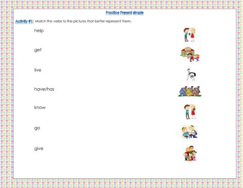 Present simple verbs