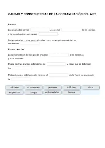 Contaminación. Causas y consecuencias