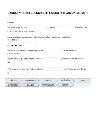 Contaminación. Causas y consecuencias