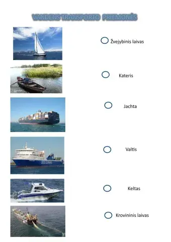 Vandens transporto priemonės