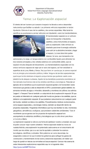 Exploracion espacial