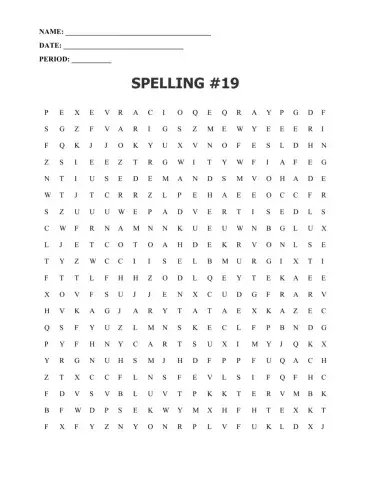 Word Search -19