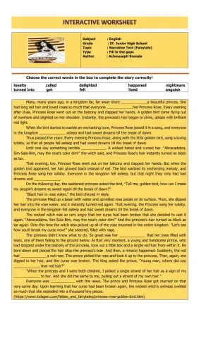 Narrative Text (Fairytale)