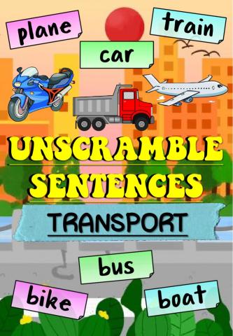 Unscramble Sentences (Transport) 1