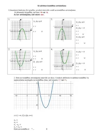 Kvadrātnevienādības