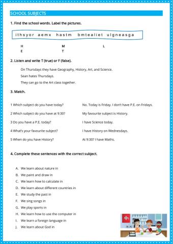 School subjects