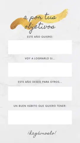 A por tus objetivos de Año Nuevo