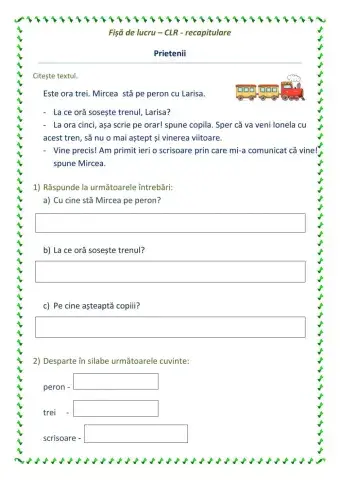 Comunicare în limba română - recapitulare