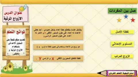 الأزواج المرتبة