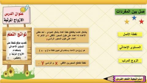 الأزواج المرتبة