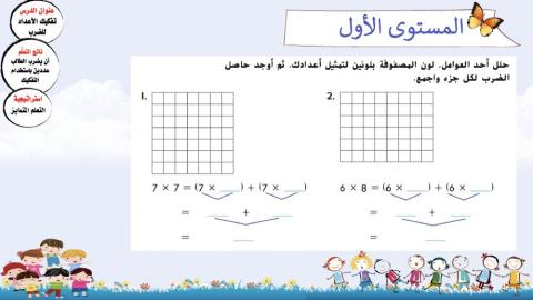 تفكيك الأعداد للضرب