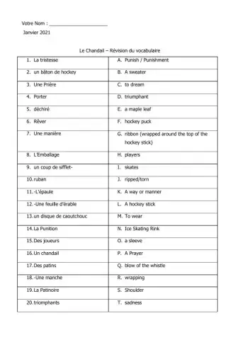 Le Chandail de Roche Carrier - Matching