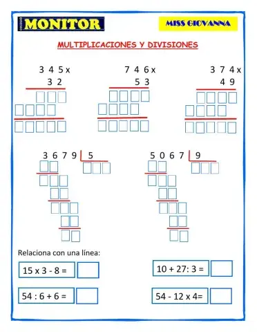 Multiplicaciones y Divisiones