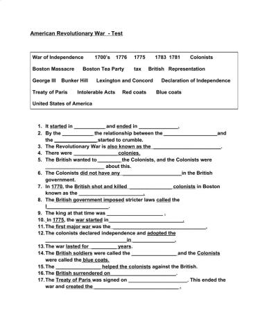 American Revolutionary War