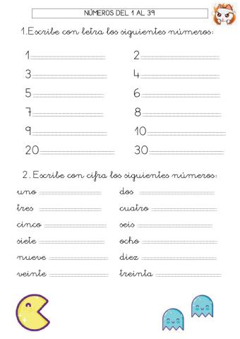 Escribir con letra y cifra