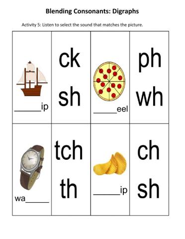 Consonant Digraphs