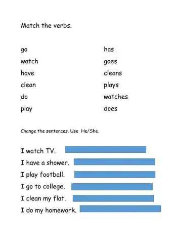 3rd Person Present Simple