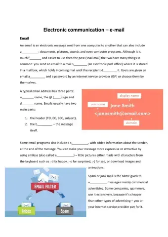 Electronic communication - e-mail