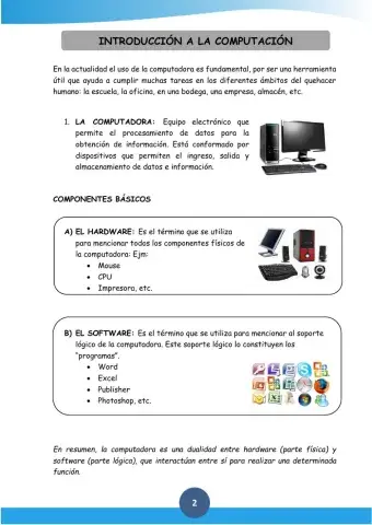 La computadora y sus partes