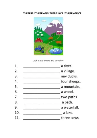 There is - There are - There aren't - There isn't