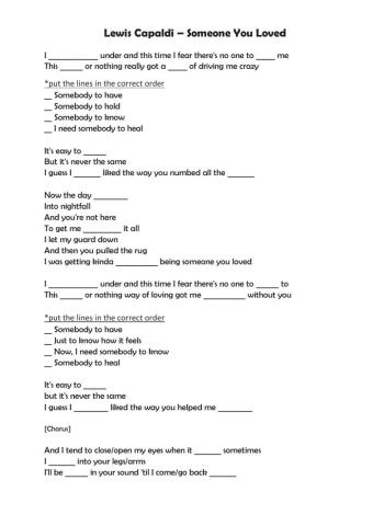 Lewis Capaldi - Someone You Loved