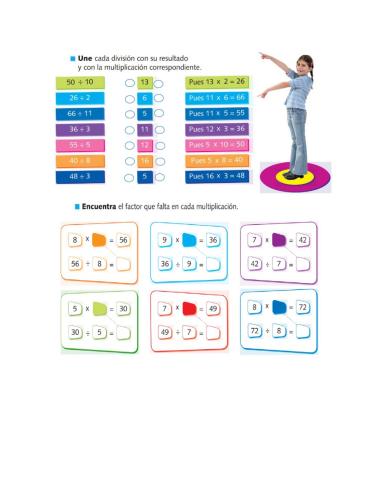 Division coo multiplicación