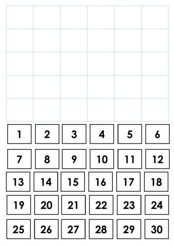 Number sequencing 1-30