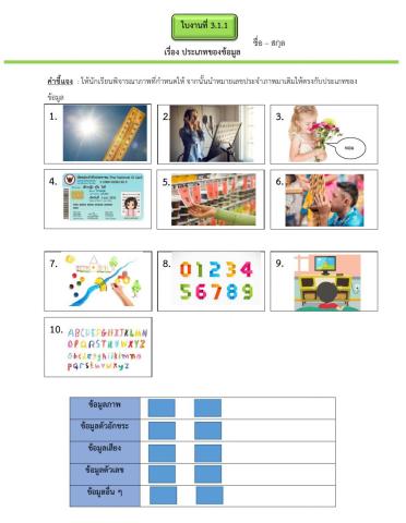 ข้อมูล และแหล่งข้อมูล