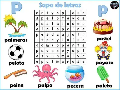 Sopa de letras  P