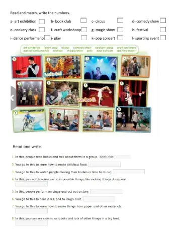 Entertainment vocabulary