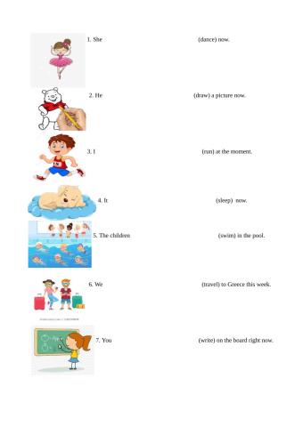 Present Continuous Affirmative