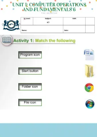 Computer Operations & Fundamentals 6
