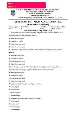 Tugaspjj prakarya 13