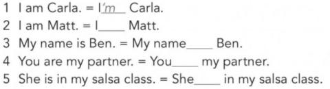 Lesson 1. Hello. Ex. 2a