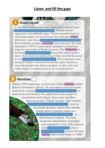 Real animals thet were once a myth