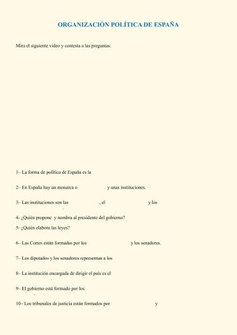 Organización política de España